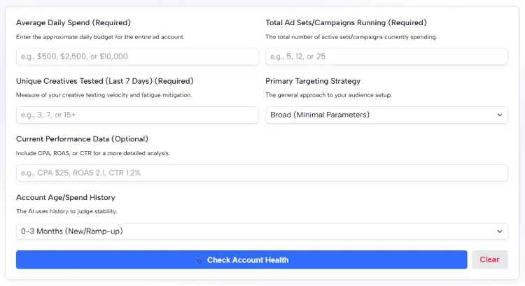 TikTok Ad Account Health Checker