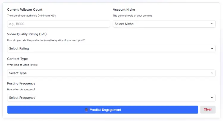 TikTok Engagement Predictor