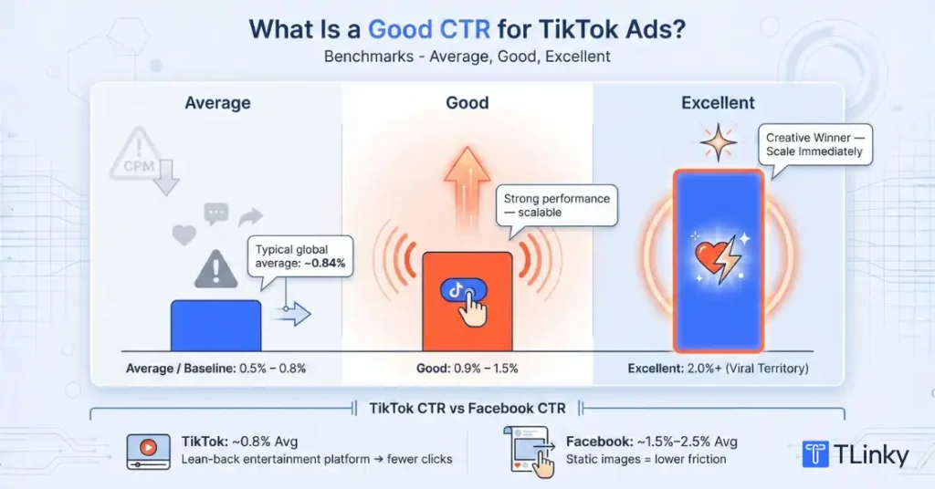 Good CTR for TikTok Ads