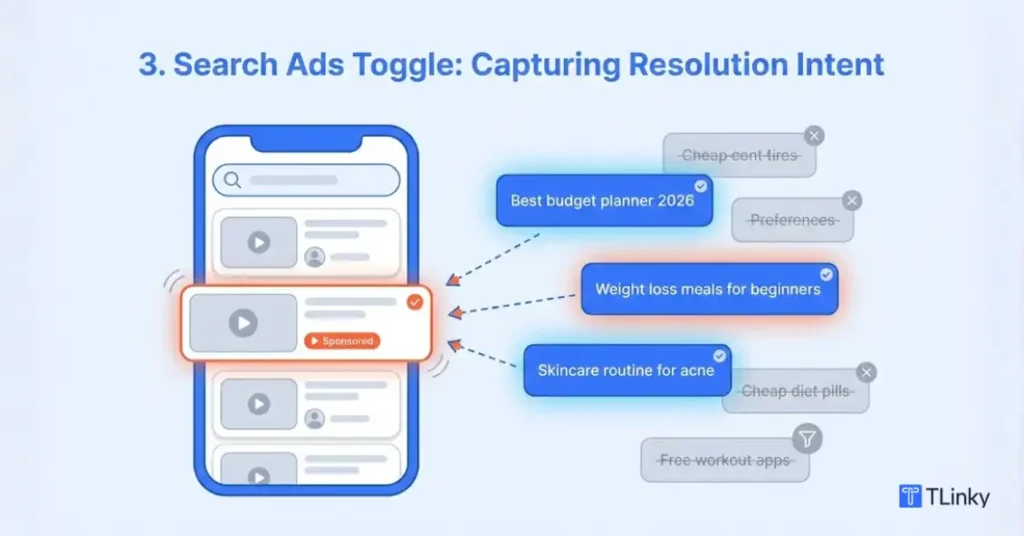 Search Ads Toggle: Capturing Resolution Intent