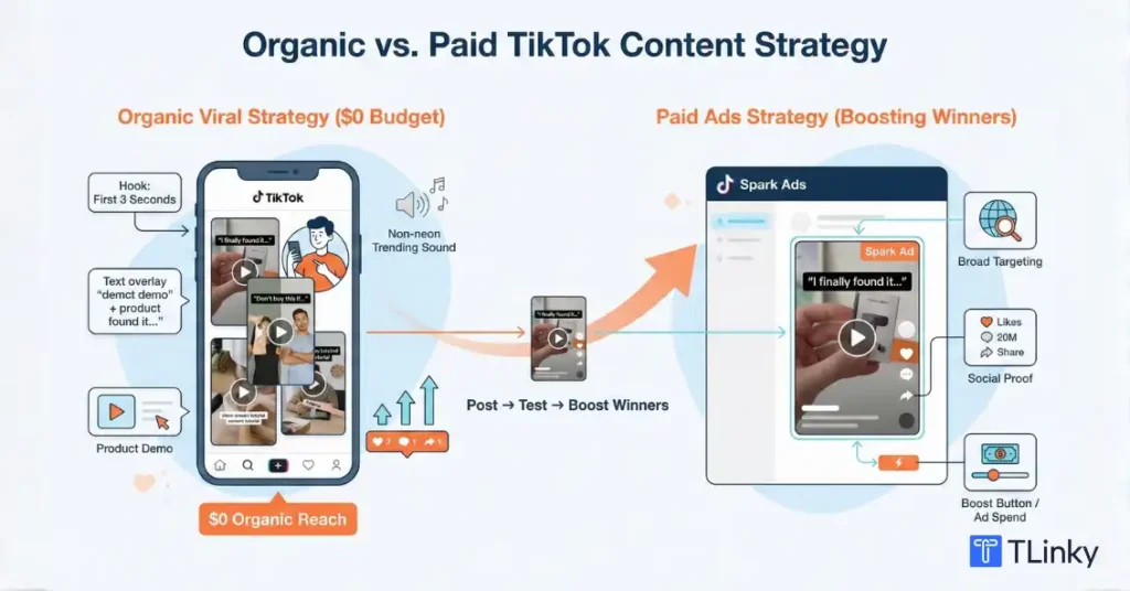 TikTok Organic vs. Paid Ads