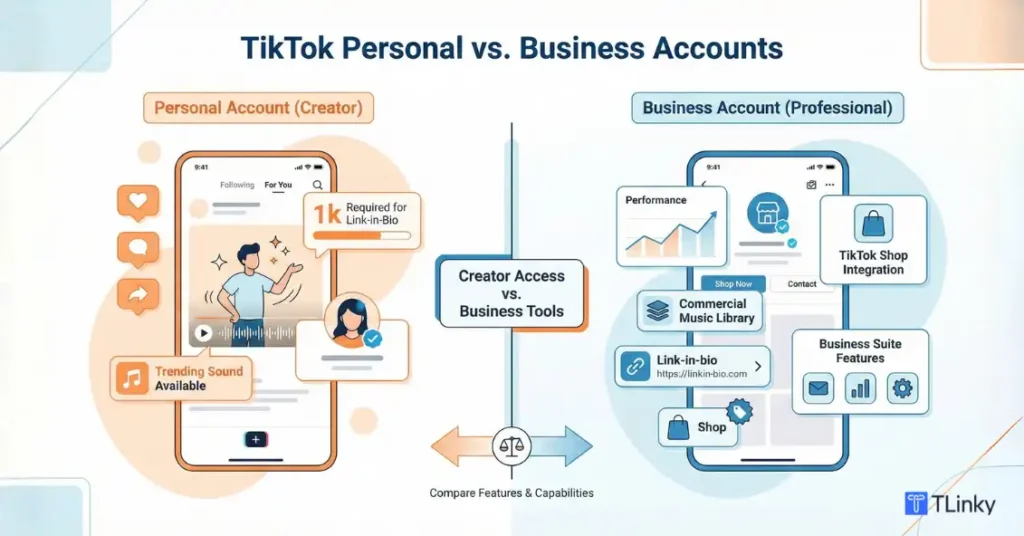 TikTok Personal vs. Business Account