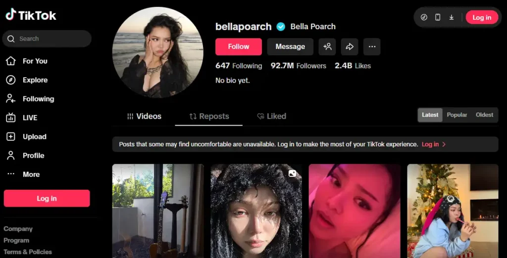 TikTok Bella Poarch