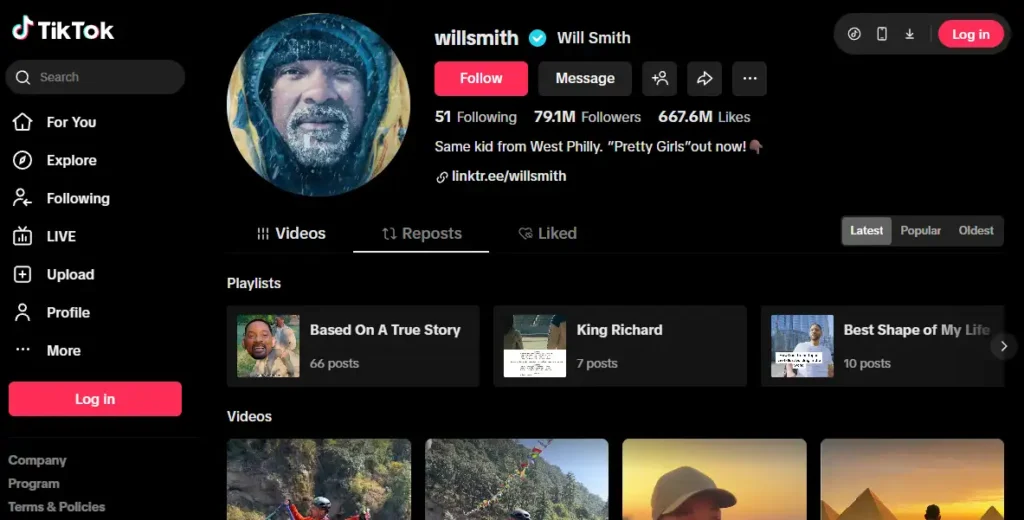 TikTok Will Smith