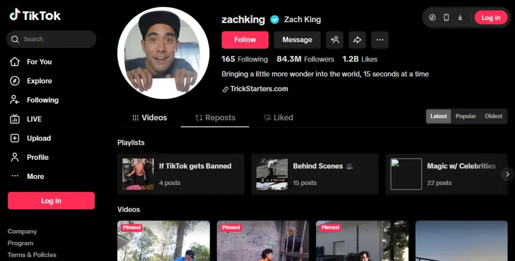 TikTok Zach King