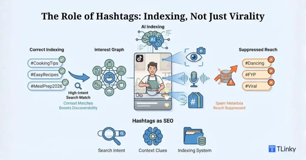 The Role of Hashtags Indexing